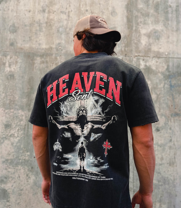 Heaven Sent Heavyweight Frayed T-Shirt