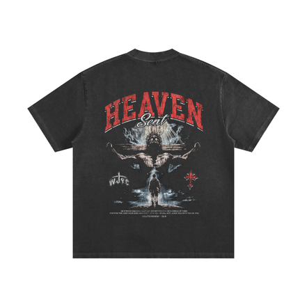 Heaven Sent Heavyweight Frayed T-Shirt