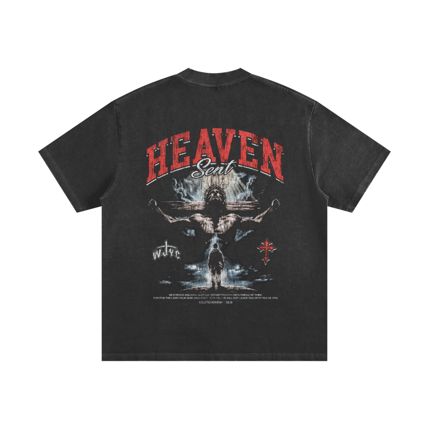 Heaven Sent Heavyweight Frayed T-Shirt