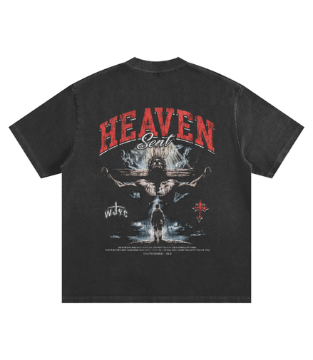 Heaven Sent Heavyweight Frayed T-Shirt