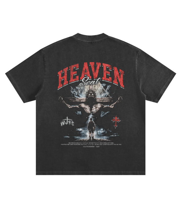 Heaven Sent Heavyweight Frayed T-Shirt